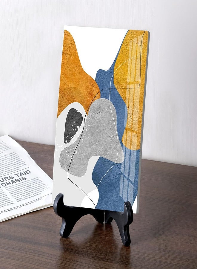 BOHUIZ 4" Easel Plate Holder, Black Wood-Like Plastic Display Stand Folding Decorative Plate Stands Picture Stands for Decorative Picture Frame Book Dish Artwork - Image 4